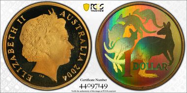 2004 $1 Holographic Kangaroos PR69DCAM
