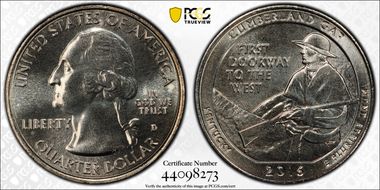 2016-D 25C Cumberland Gap NP MS68