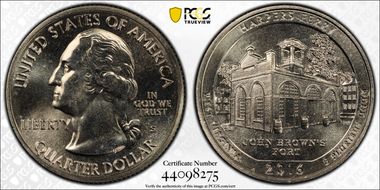 2016-S 25C Harpers Ferry NP MS66