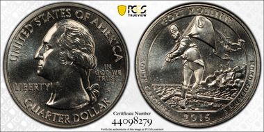 2016-S 25C Fort Moultrie NP MS67