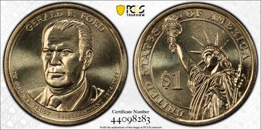 2016-D $1 Gerald R. Ford Position A MS67