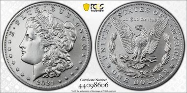 2021 $1 Morgan Dollar 100th Anniversary First Strike MS69