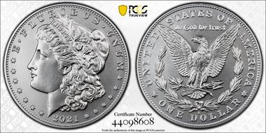 2021-D $1 Morgan Dollar 100th Anniversary First Strike MS67