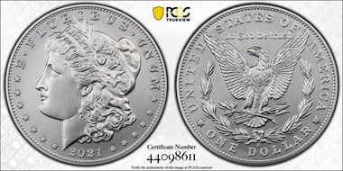 2021-S $1 Morgan Dollar 100th Anniversary First Strike MS69