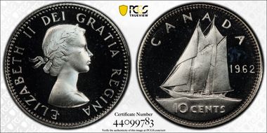 1962 10C PL67DCAM