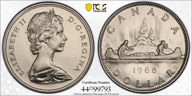 1968 $1 Voyageur Ni PL66