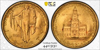 1926 $2.50 Sesquicentennial MS64