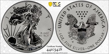 2021-W $1 Silver Eagle Rev PR - Type 1 Designer Edition - First Strike PR70