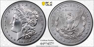 2021-O Privy $1 Morgan Dollar 100th Anniversary First Strike MS70