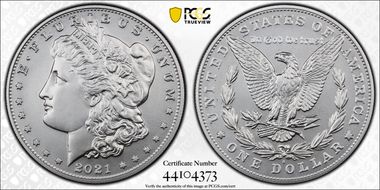 2021-S $1 Morgan Dollar 100th Anniversary First Strike MS70