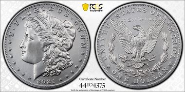 2021-CC Privy $1 Morgan Dollar 100th Anniversary First Strike MS70