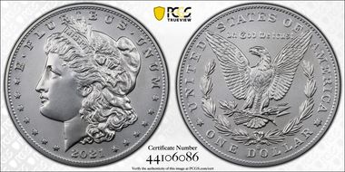 2021-O Privy $1 Morgan Dollar 100th Anniversary First Strike MS70