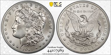 2021-O Privy $1 Morgan Dollar 100th Anniversary First Strike MS69