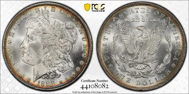 1888 $1 MS64+ 