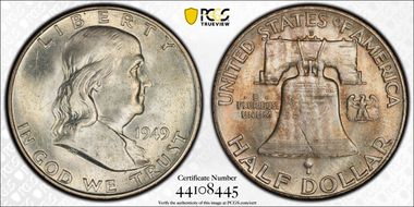 1949-D 50C MS64FBL