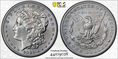 2021-O Privy $1 Morgan Dollar 100th Anniversary First Strike MS69