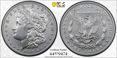 2021-S $1 Morgan Dollar 100th Anniversary First Strike MS69