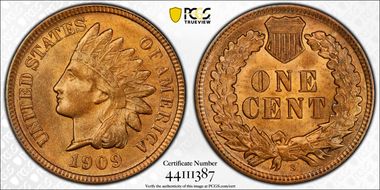 1909-S 1C Indian MS64RB