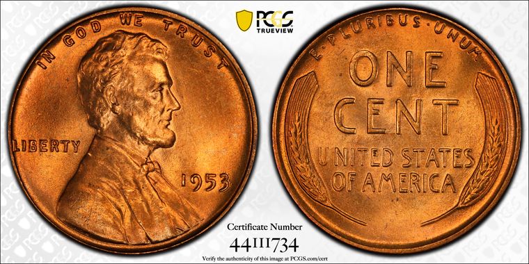 Cert 44111734 - Coin Image