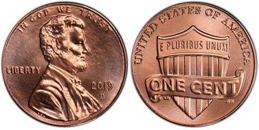 2019-D 1C Shield MS67RD