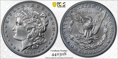 2021 $1 Morgan Dollar 100th Anniversary MS69