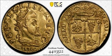 1578 Doppia Fr-716 AU58