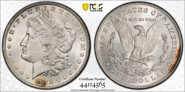 1878 7TF $1 Reverse of 1878 MS64+ 