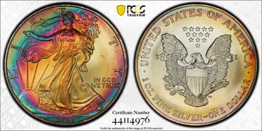 2003 $1 Silver Eagle MS66