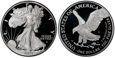 2021-S $1 Silver Eagle - Type 2 PR69DCAM