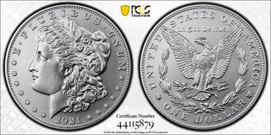 2021-D $1 Morgan Dollar 100th Anniversary First Strike MS69