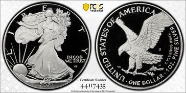 2021-S $1 Silver Eagle - Type 2 PR69DCAM