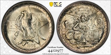 1936-D 50C Texas MS66