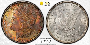 1896 $1 VAM 19, 8 in Denticle MS66