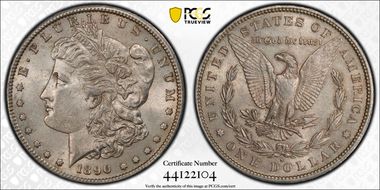 1890-S $1 AU58
