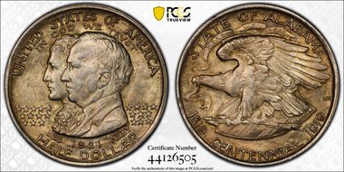 1921 50C Alabama MS64