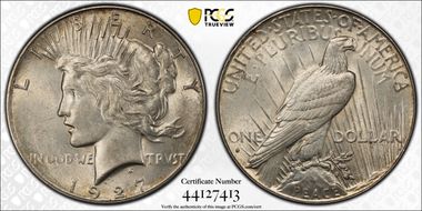 1927-S $1 AU58