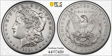 2021-O Privy $1 Morgan Dollar 100th Anniversary First Strike MS69