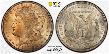 1921 $1 Morgan MS63