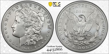 2021-S $1 Morgan Dollar 100th Anniversary First Strike MS70