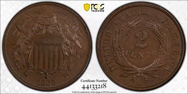 1866 2C AU58BN
