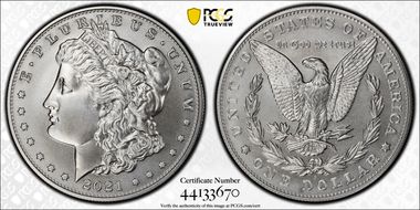 2021-S $1 Morgan Dollar 100th Anniversary First Strike MS70