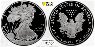 2021-W  $1 Silver Eagle - Type 1 Limited Edition Proof Set - First Strike PR70DCAM