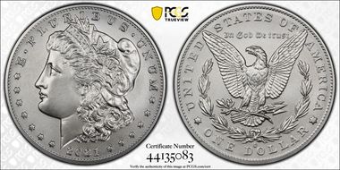 2021-O Privy $1 Morgan Dollar 100th Anniversary MS70