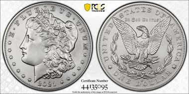 2021-O Privy $1 Morgan Dollar 100th Anniversary MS70