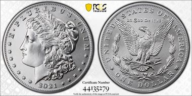 2021-O Privy $1 Morgan Dollar 100th Anniversary First Strike MS70