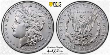 2021-O Privy $1 Morgan Dollar 100th Anniversary First Strike MS70