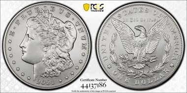 2021-S $1 Morgan Dollar 100th Anniversary First Strike MS70