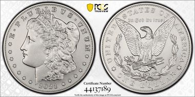 2021-S $1 Morgan Dollar 100th Anniversary First Strike MS70