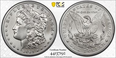 2021-CC Privy $1 Morgan Dollar 100th Anniversary First Strike MS69