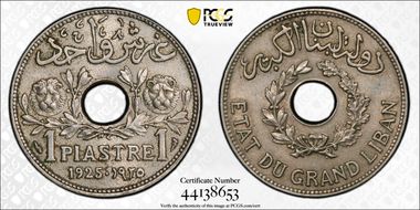 1925 Piastre Lec-9 MS62